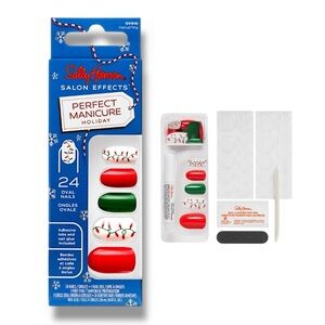 Sally Hansen Salon Effects Press-On Nails 24pcs – Holiday Festival Fling